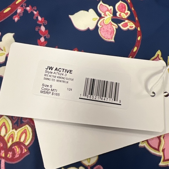 Johnny Was Kimono Sleeve Swing Tee Top Montreux Size Small - Picture 7 of 8